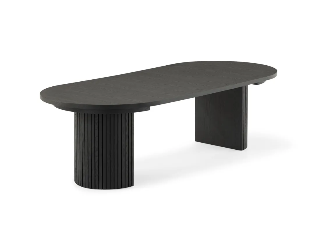 Mor Furniture Transformer Round Extendable Dining Table, 4 Chairs & Bench In Scandinavian Oak