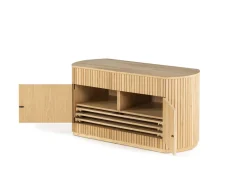 Mor Furniture Transformer Round Server In Scandinavian Oak