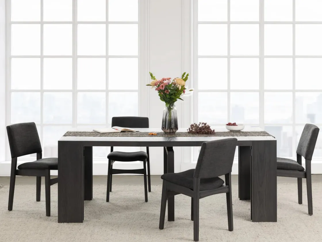 Mor Furniture Transformer Stackable Side Chair In Scandinavian Oak & Creamy