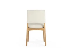 Mor Furniture Transformer Stackable Side Chair In Scandinavian Oak & Creamy