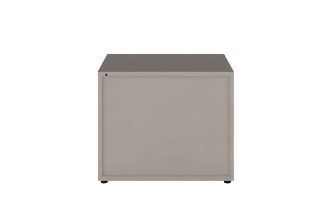 Mor Furniture Tullia Nightstand In Pearl Line/Travertino Eco Stone