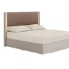 Mor Furniture Tullia Upholstered Panel Bed In Pearl Line/Eco Stone, Queen