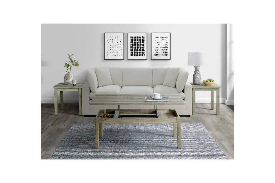 Mor Furniture Turner Occasional Tables W/ Lift Top Coffee Table, Set Of 3