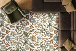 Mor Furniture Tweed Harbor Rug In Multicolor/Cream, 5’ X 7’