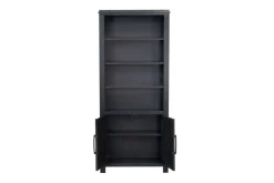 Mor Furniture Tybee 2 Door Bookcase In Black