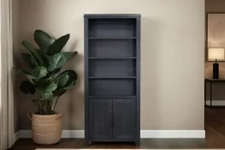 Mor Furniture Tybee 2 Door Bookcase In Black
