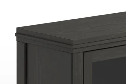 Mor Furniture Tybee Fireplace Console In Black, 85 Inch