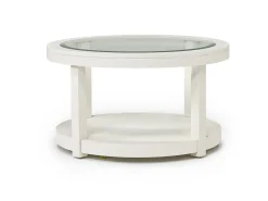Mor Furniture Urban Round Coffee Table In White