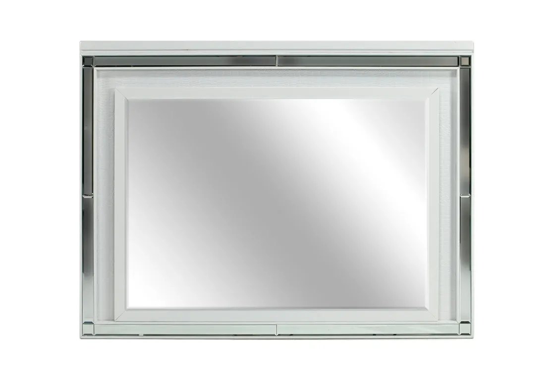 Mor Furniture Valentino Mirror In Silver