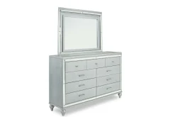 Mor Furniture Valentino Mirror In Silver