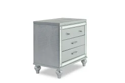 Mor Furniture Valentino Nightstand In Silver