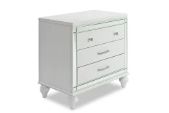 Mor Furniture Valentino Nightstand In Silver