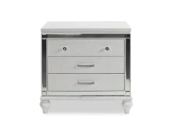 Mor Furniture Valentino Nightstand In Silver