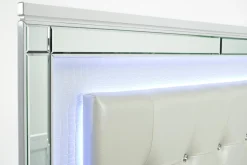Mor Furniture Valentino Panel Bed In White, Twin
