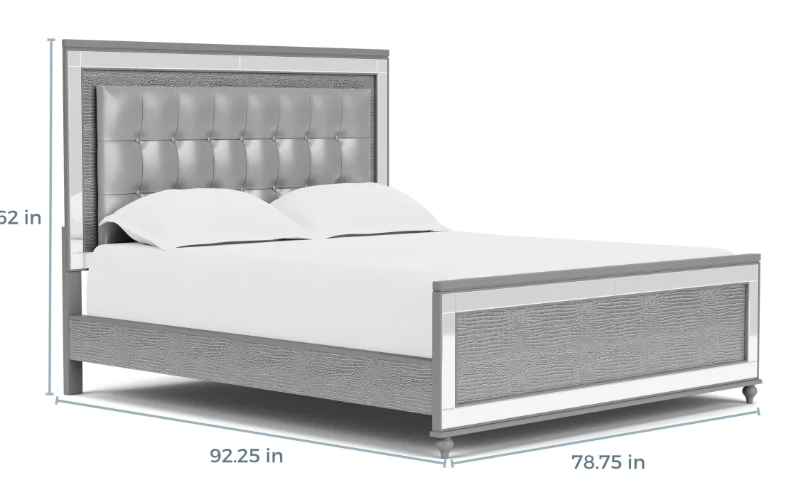 Mor Furniture Valentino Panel Bed In White, Twin