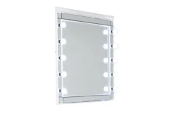 Mor Furniture Valentino Vanity & Mirror In Silver