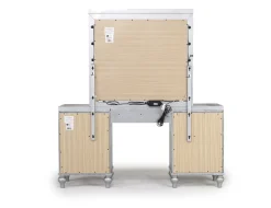 Mor Furniture Valentino Vanity & Mirror In Silver