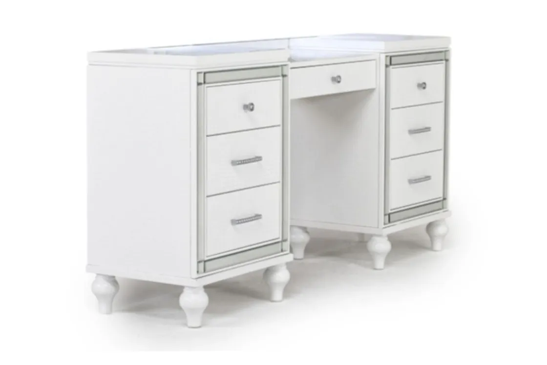 Mor Furniture Valentino Vanity In Silver