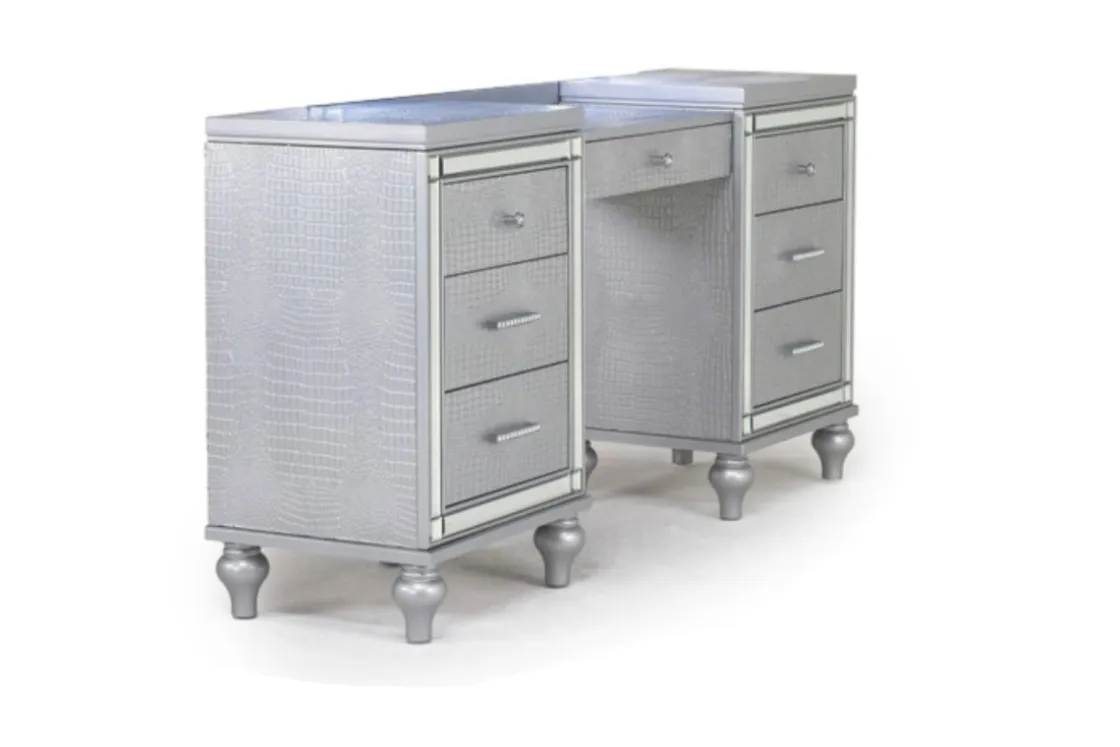 Mor Furniture Valentino Vanity In Silver