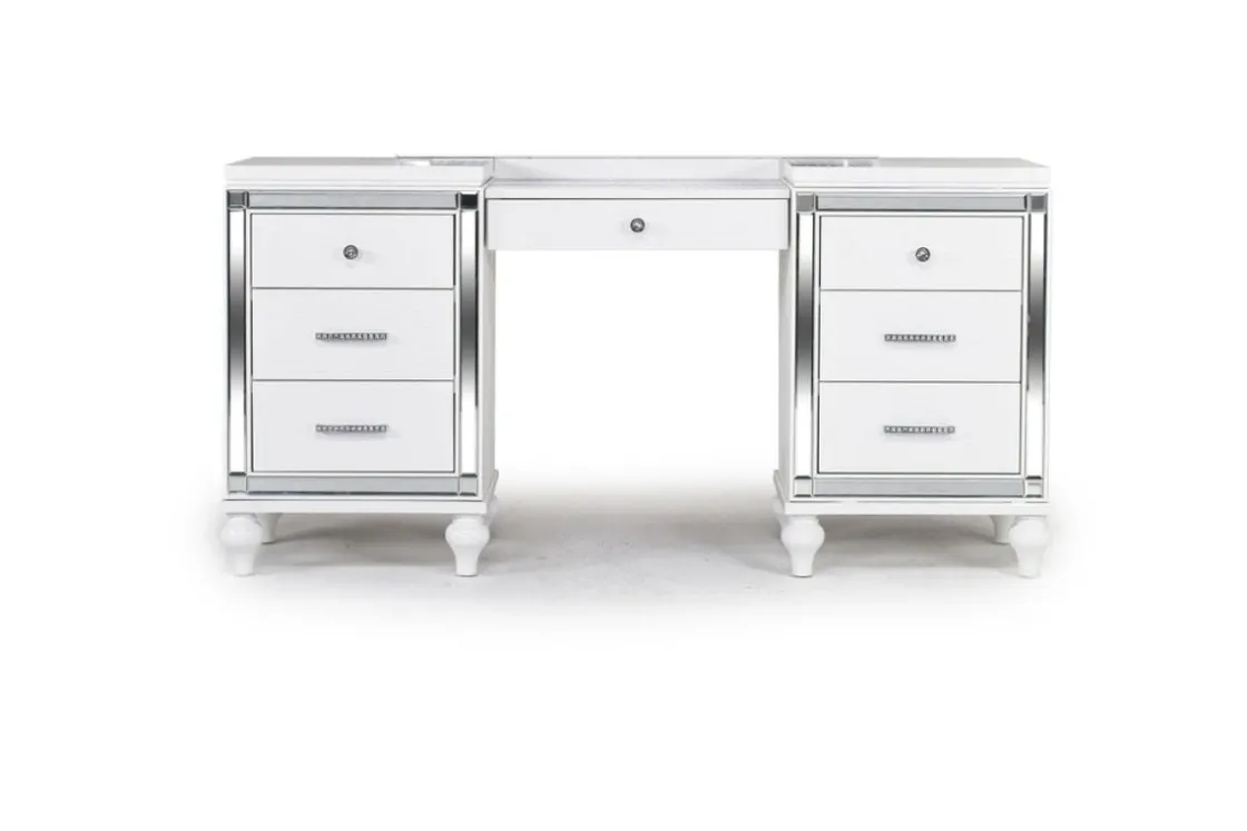Mor Furniture Valentino Vanity In Silver