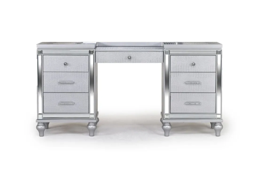 Mor Furniture Valentino Vanity In Silver