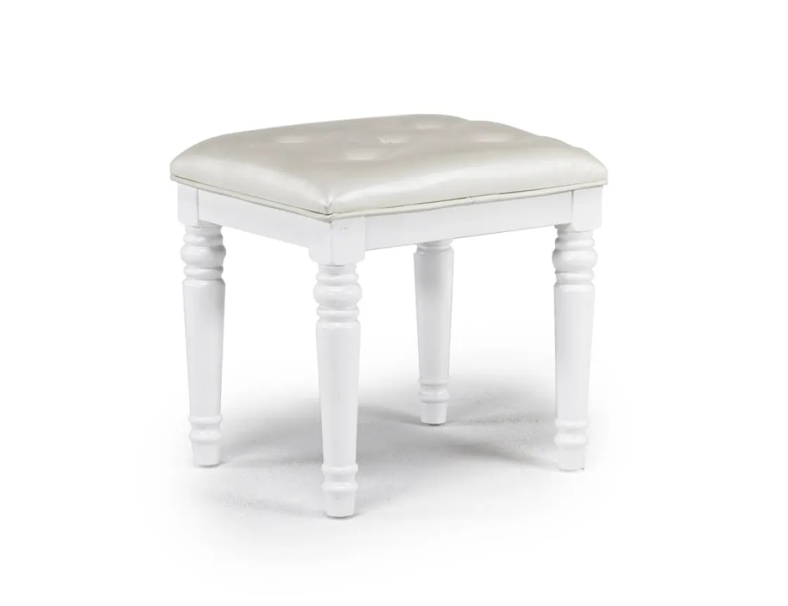 Mor Furniture Valentino Vanity, Mirror & Stool In Silver