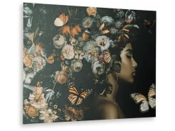Mor Furniture Valfer Female W/ Floral Wall Art