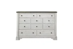 Mor Furniture Valley Ridge Dresser In White Gray Finish