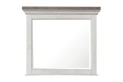 Mor Furniture Valley Ridge Mirror In White Gray Finish