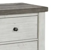 Mor Furniture Valley Ridge Nightstand In White Gray Finish
