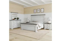 Mor Furniture Valley Ridge Nightstand In White Gray Finish