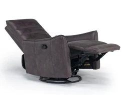 Mor Furniture Vasco Recliner In Dallas Light Gray Leather