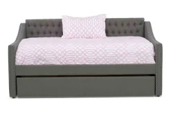 Kids Mor Furniture Veronica Daybed W/ Trundle In Gray, Twin