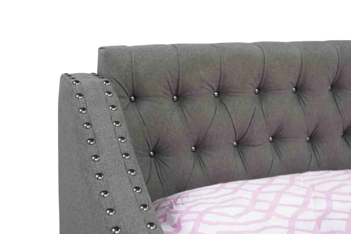 Kids Mor Furniture Veronica Daybed W/ Trundle In Gray, Twin