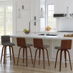 Mor Furniture Viena Counter Height Stool In Gray