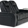 Mor Furniture Viper 2 Power Loveseat In Black