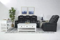 Mor Furniture Viper 2 Power Loveseat In Black