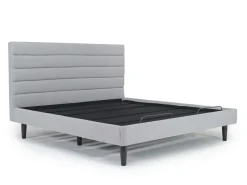 Mor Furniture Vista Upholstered Adjustable Foundation Bed In Charcoal, Full