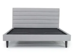 Mor Furniture Vista Upholstered Adjustable Foundation Bed In Charcoal, Full