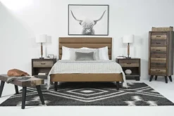 Mor Furniture Vista Upholstered Adjustable Foundation Bed In Charcoal, Full