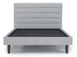 Mor Furniture Vista Upholstered Adjustable Foundation Bed In Charcoal, Full