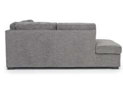 Mor Furniture Vivian Full Pullout Sofa Sleeper Tux Chaise In Gray, Left Facing