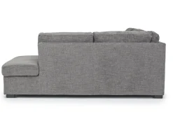 Mor Furniture Vivian Full Pullout Sofa Sleeper Tux Chaise In Gray, Left Facing