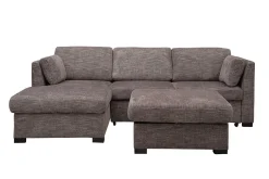 Mor Furniture Vivian Full Pullout Sofa Chaise In Gray Fabric, Left Facing