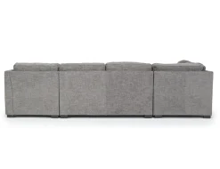 Mor Furniture Vivian Full Pullout Tux Chaise Sectional W/ Storage In Gray, Left Facing