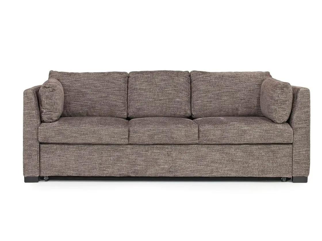 Mor Furniture Vivian Queen Pullout Sofa & Full Pullout Loveseat In Gray Fabric