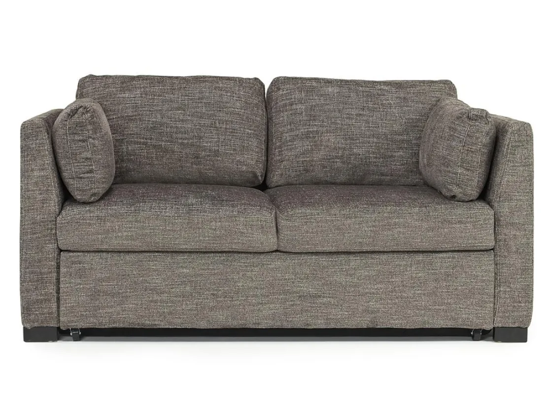 Mor Furniture Vivian Queen Pullout Sofa & Full Pullout Loveseat In Gray Fabric