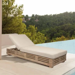 Mor Furniture Vivid Outdoor Lounge Chaise In Taupe