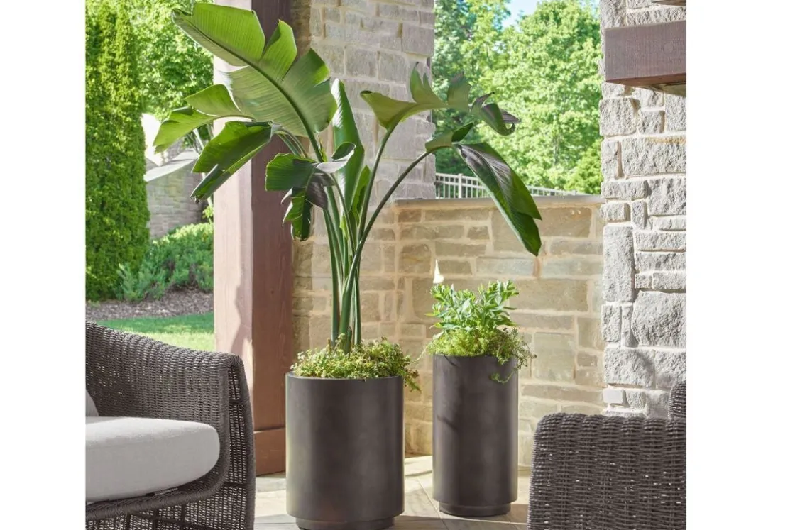 Mor Furniture Volcan Planter Vase In Bronze, Set Of 2