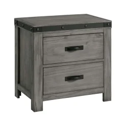 Mor Furniture Wade Panel Bed, Dresser, Mirror & Nightstand In Gray, Queen